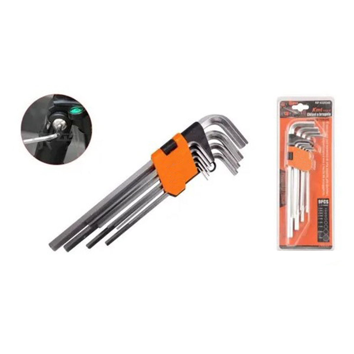 SET HERRAMIENTAS LLAVES TORQUE 9 PIEZAS 1,5 - 10 MM - 5