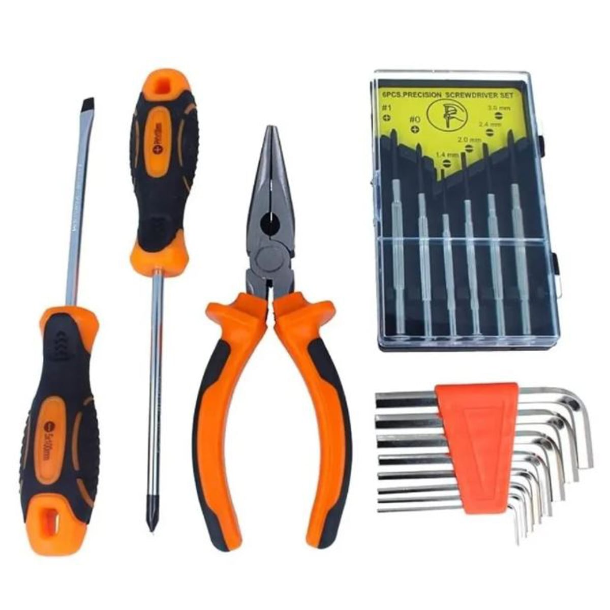 KIT HERRAMIENTAS DESATORNILLADORES PRECISIÓN 17 PIEZAS - 1
