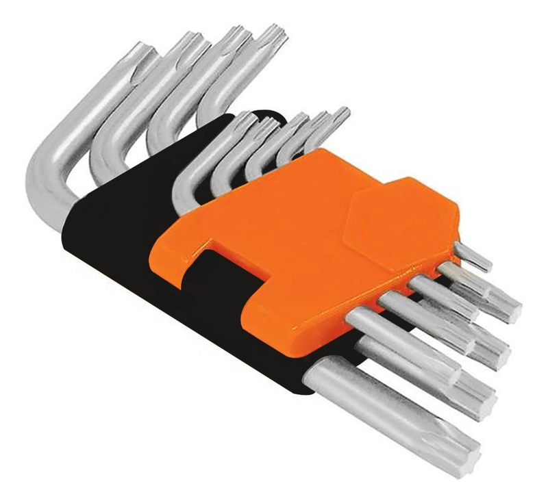 KIT LLAVE TORQUE FORMA ESTRELLA 9 PIEZAS - 1