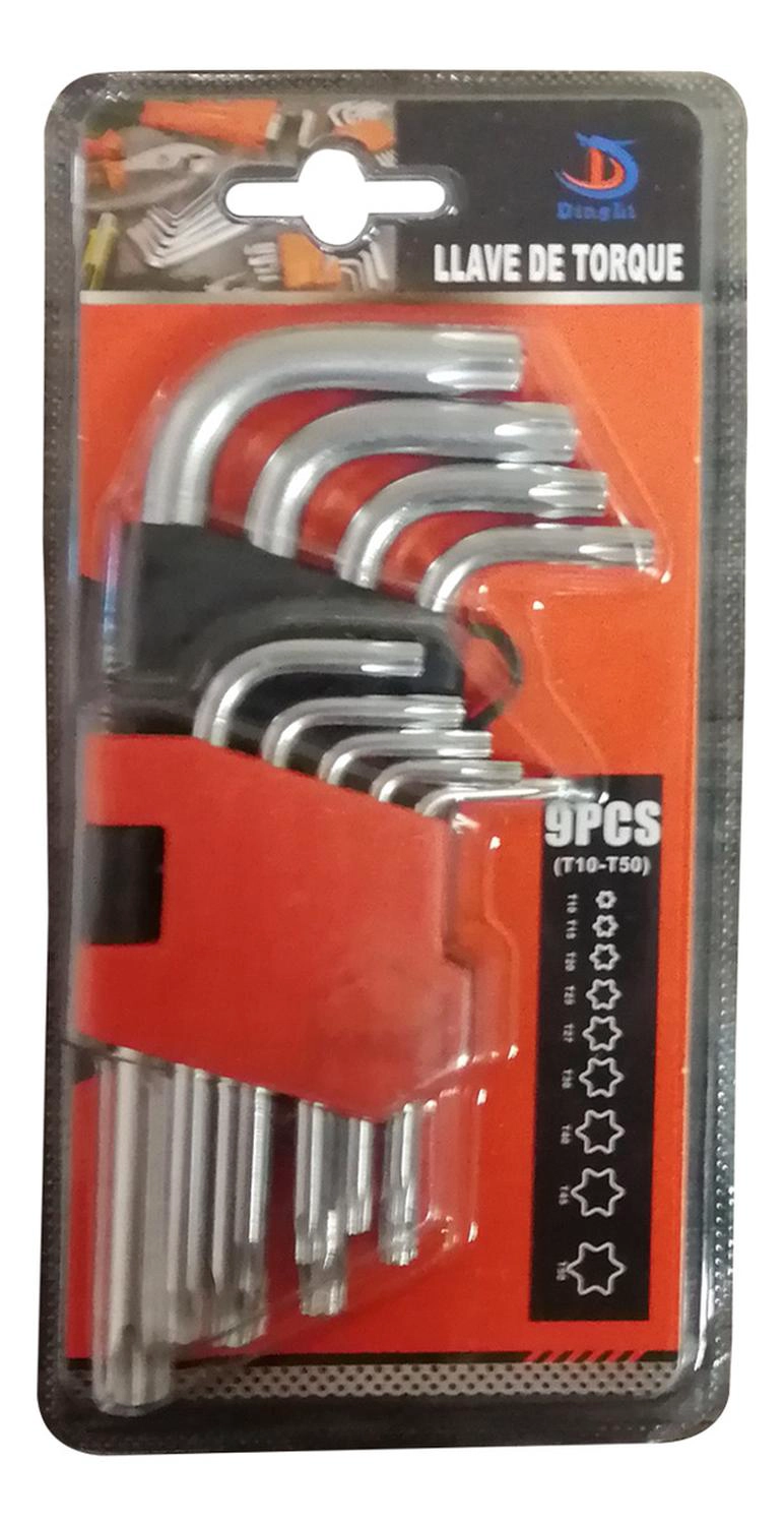 KIT LLAVE TORQUE FORMA ESTRELLA 9 PIEZAS - 5