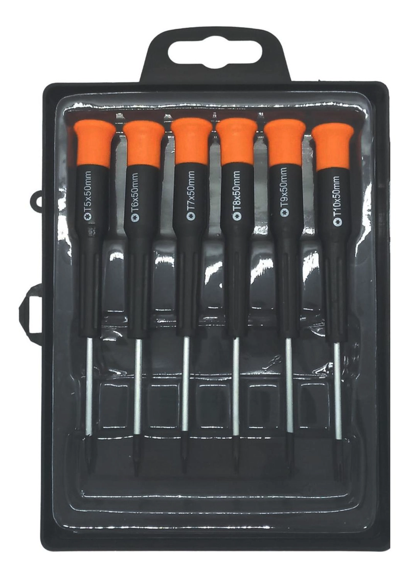 KIT HERRAMIENTAS DESATORNILLADORES TORQUE ESTRELLA 6 PIEZAS - 4