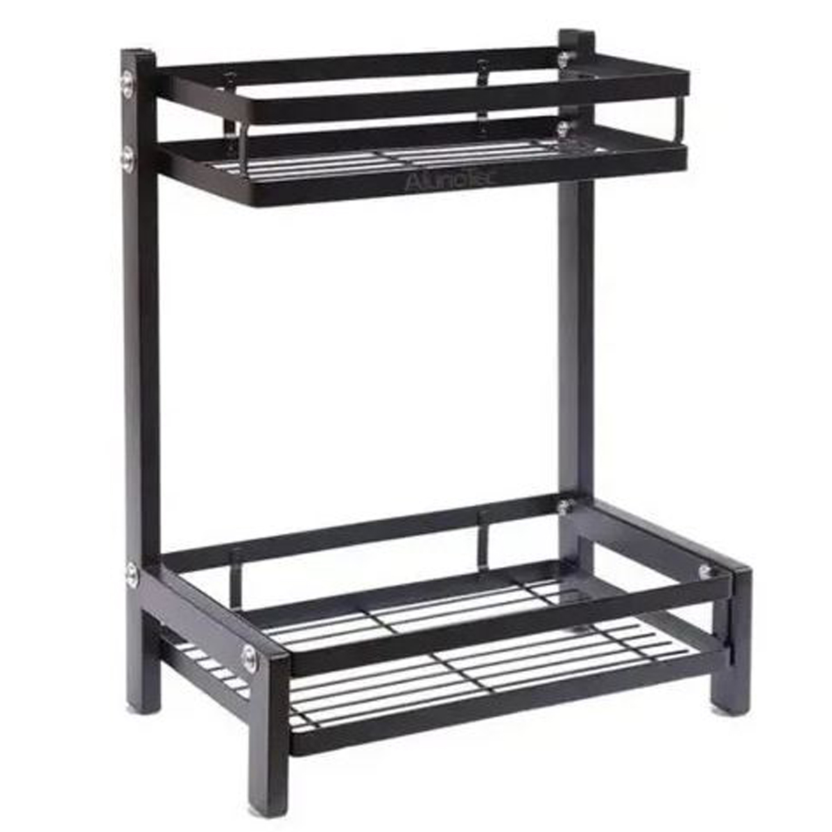 ORGANIZADOR 2 NIVELES METÁLICO COCINA NEGRO - 1