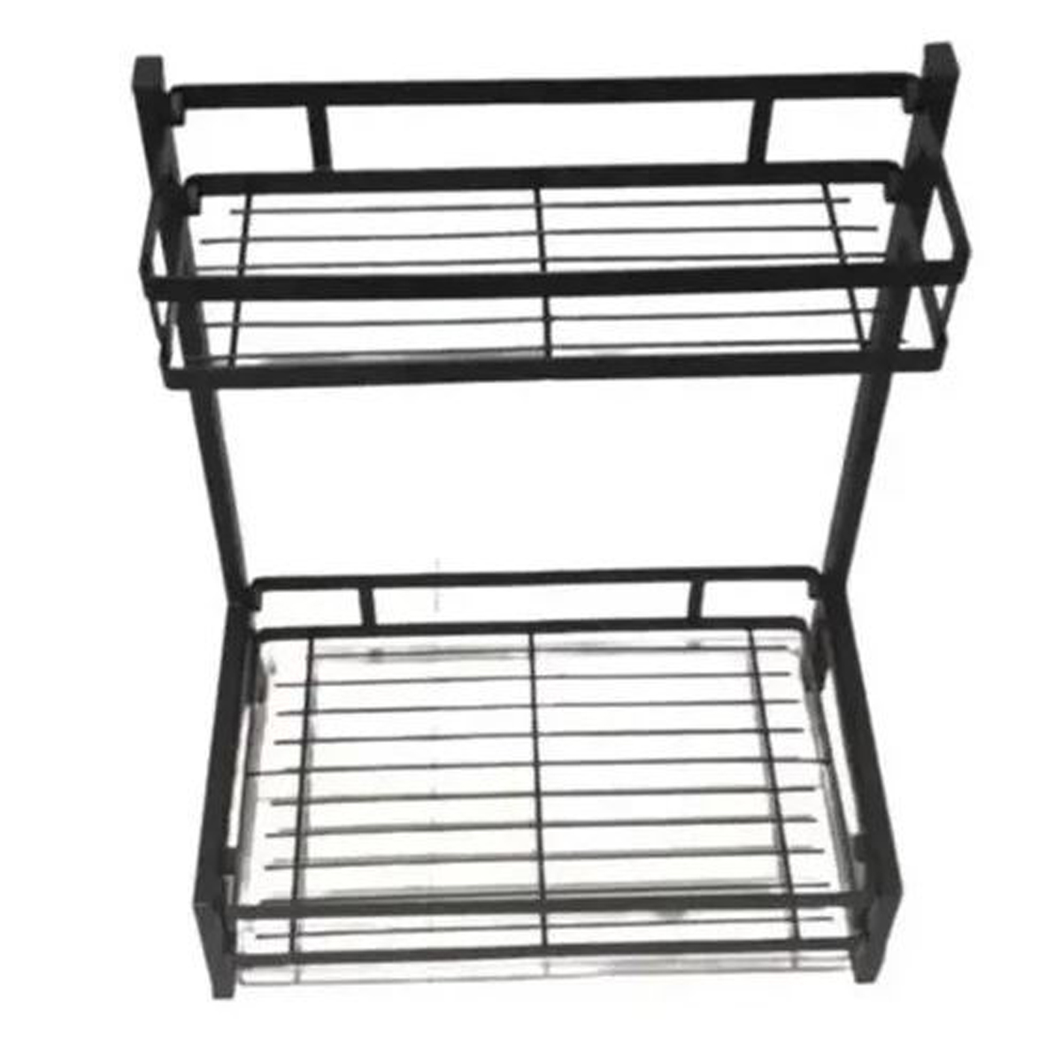 ORGANIZADOR 2 NIVELES METÁLICO COCINA NEGRO - 2