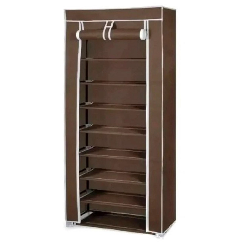 ZAPATERO IMPORTCLICK HOG.76 ORGANIZADOR HOGAR 9 NIVELES 1.60X60X30 CM CAFÉ - 1