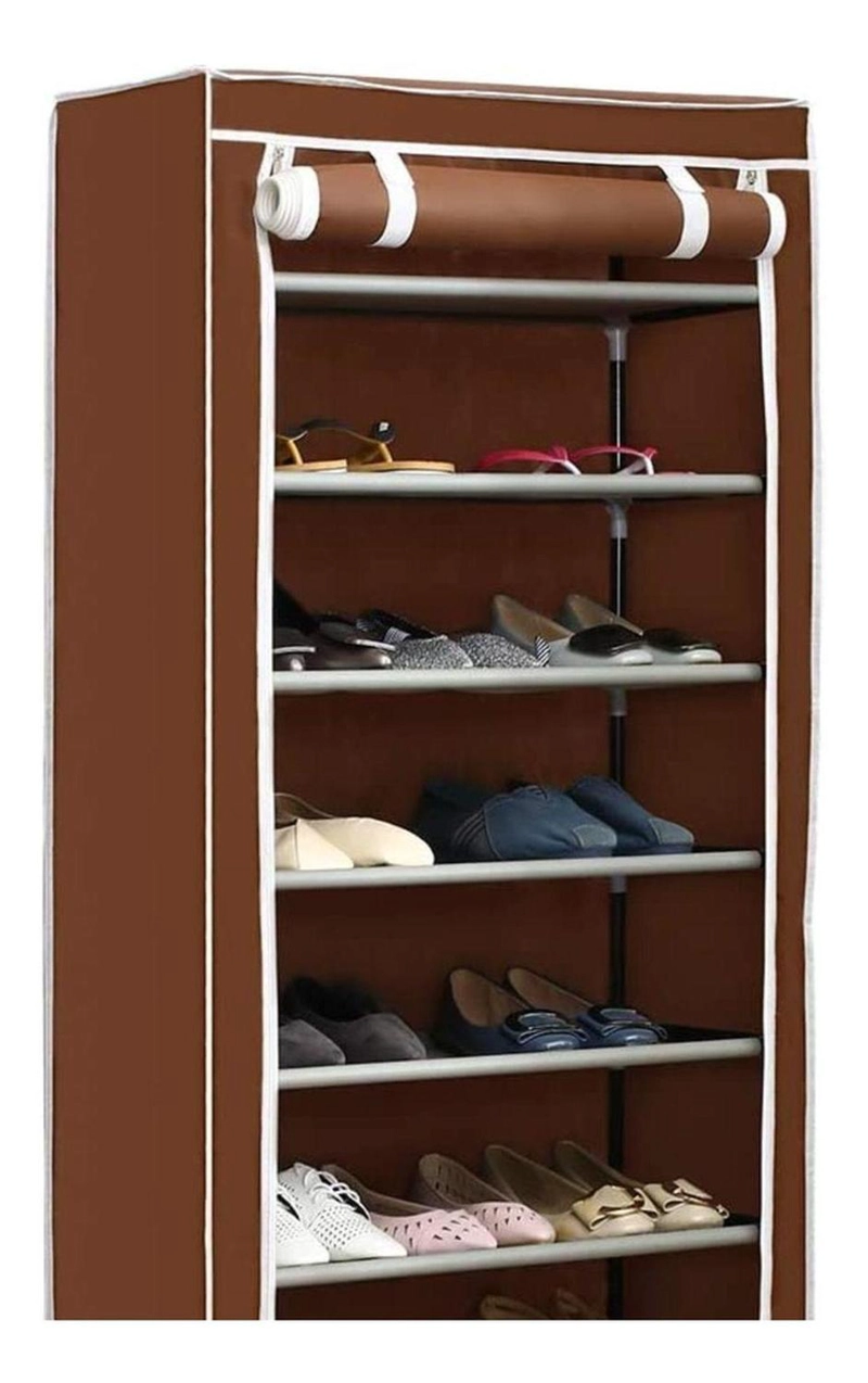 ZAPATERO IMPORTCLICK HOG.76 ORGANIZADOR HOGAR 9 NIVELES 1.60X60X30 CM CAFÉ - 5