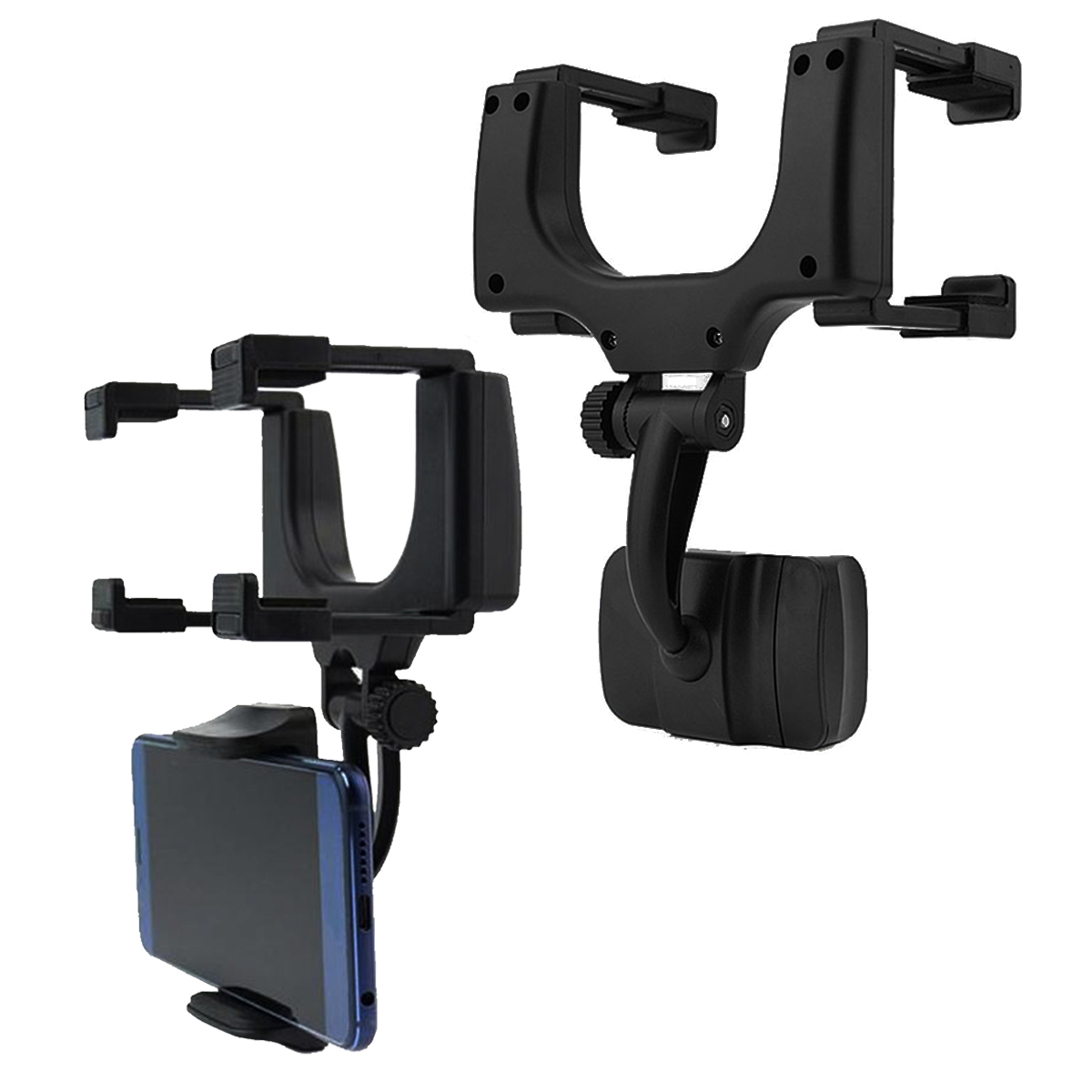 SOPORTE CELULAR IMPORTCLICK AUT.16 ESPEJO AUTOMÓVIL NEGRO - 4