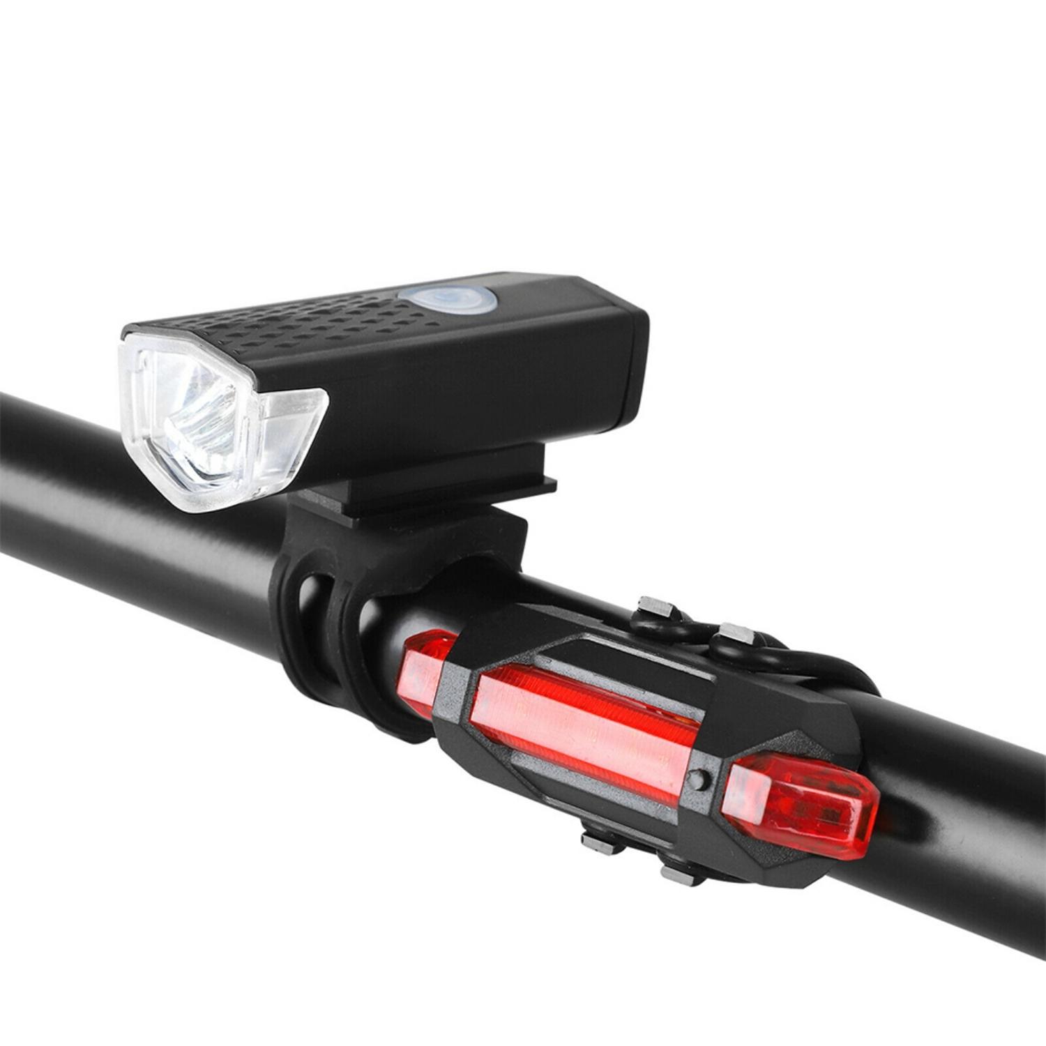 KIT LUCES LED DELANTERA TRASERA BICICLETA RECARGABLE - 3
