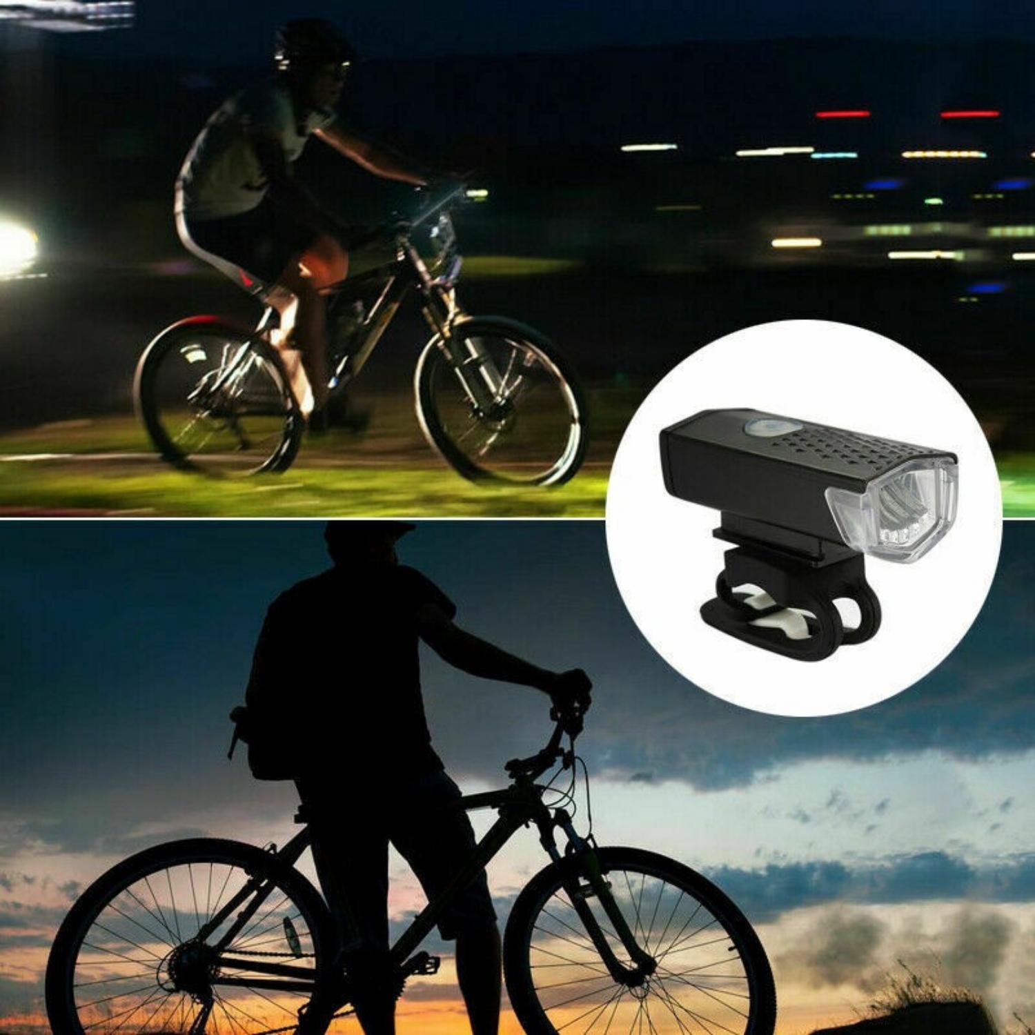 KIT LUCES LED DELANTERA TRASERA BICICLETA RECARGABLE - 6