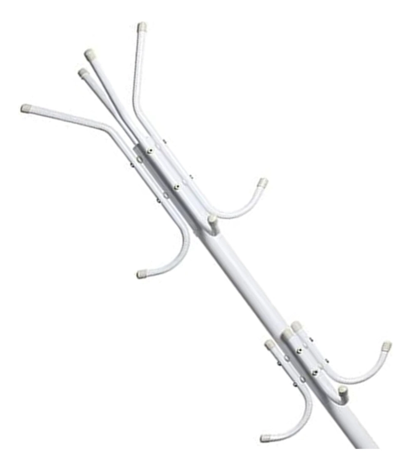 COLGADOR PERCHERO METALICO TRIPODE BLANCO 165 CM X 42 CM - 3
