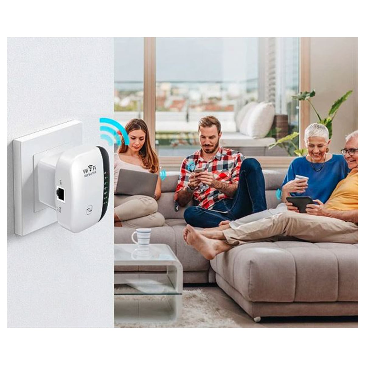 REPETIDOR IMPORTCLICK TEC.44 AMPLIFICADOR WIFI INALÁMBRICO 300 MBPS - 5