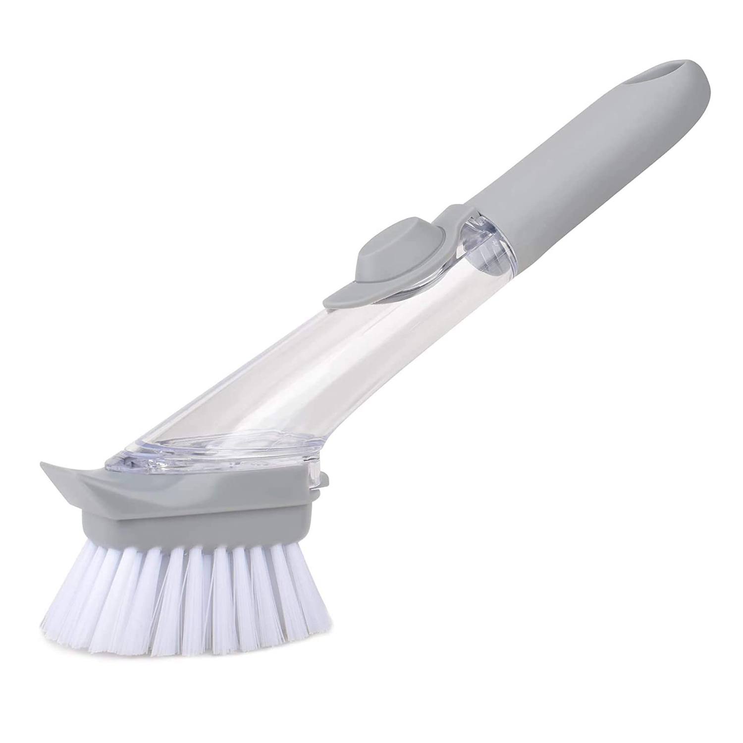 CEPILLO DISPENSADOR JABÓN PARA OLLAS LAVALOZA GRIS - 1