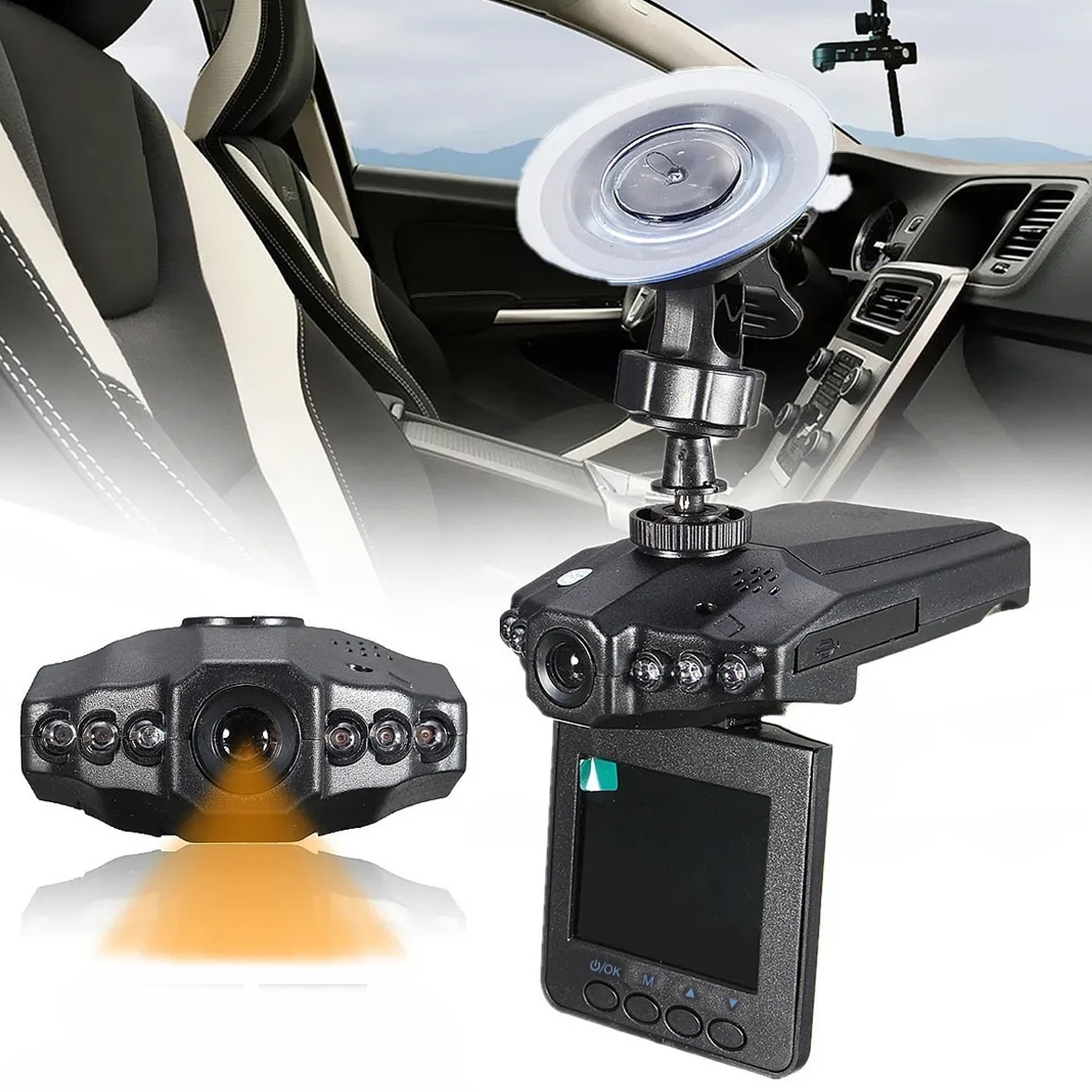 CÁMARA SEGURIDAD AUTOMÓVIL DVR NEGRO - 5