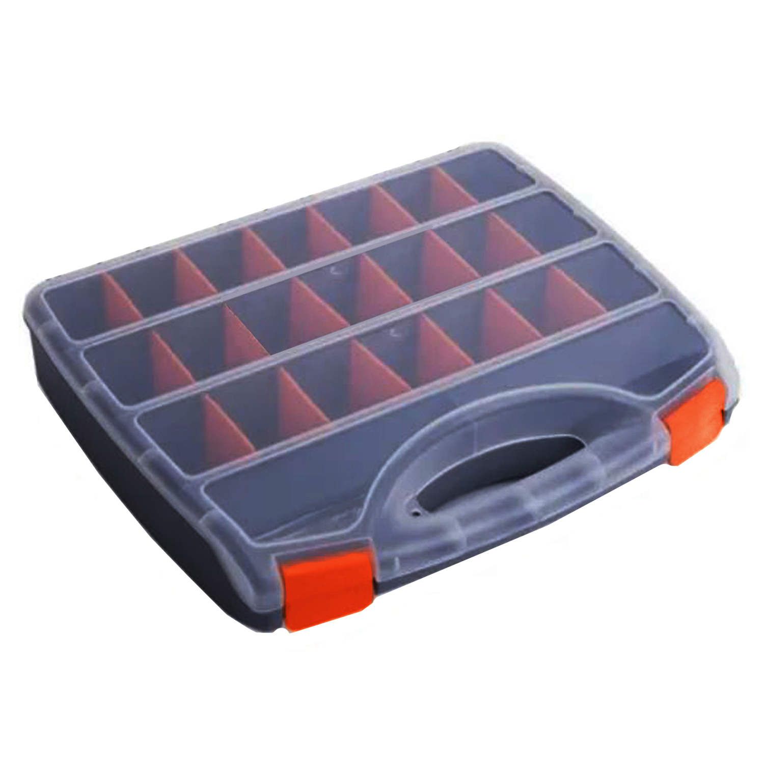 CAJA ORGANIZADORA FERRETERÍA HERRAMIENTAS 15 COMPARTIMIENTOS NEGRA - 1