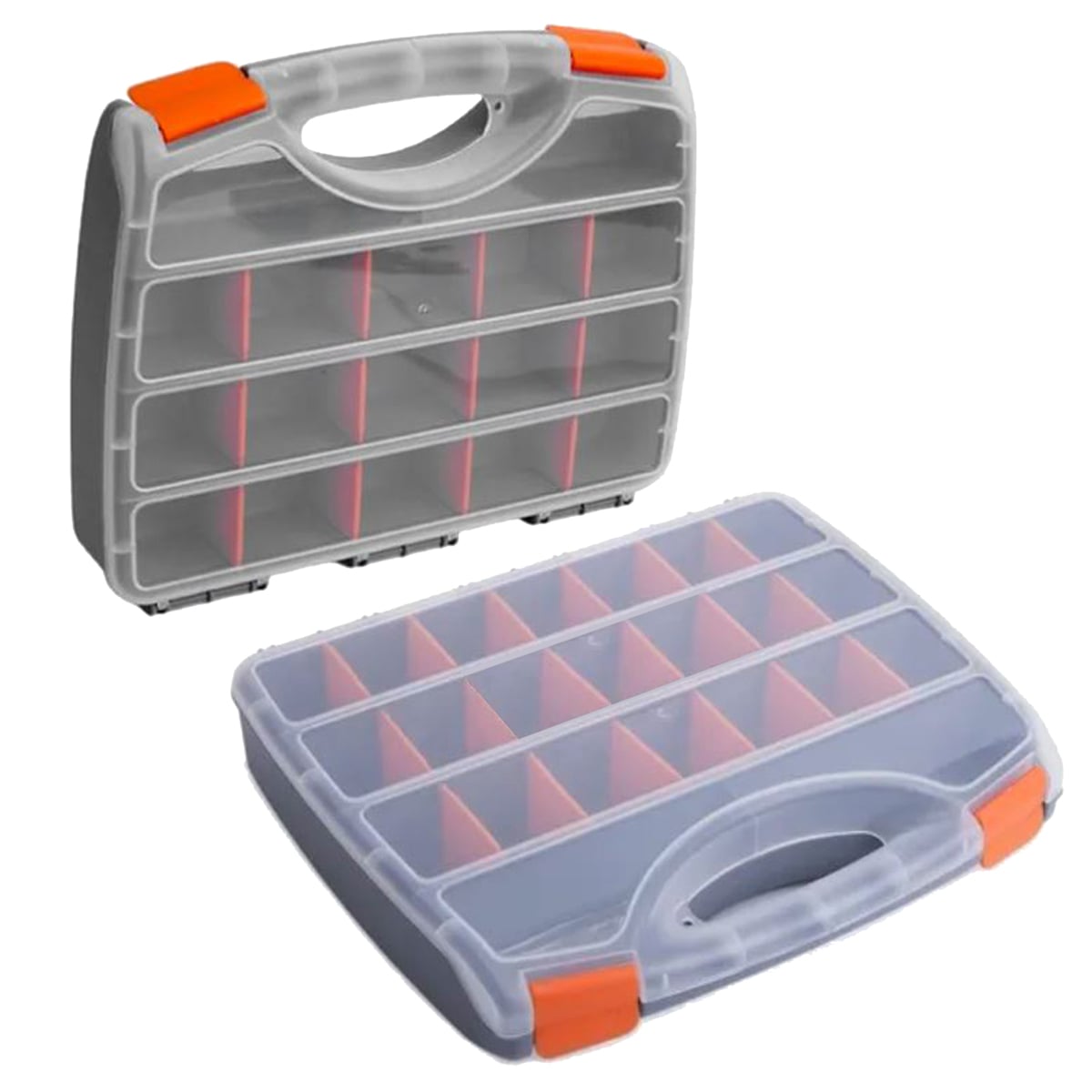 CAJA ORGANIZADORA FERRETERÍA HERRAMIENTAS 15 COMPARTIMIENTOS NEGRA - 3