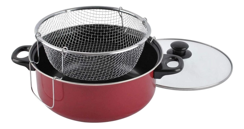 OLLA FREIDORA ANTIADHERENTE COCINA 3 PIEZAS