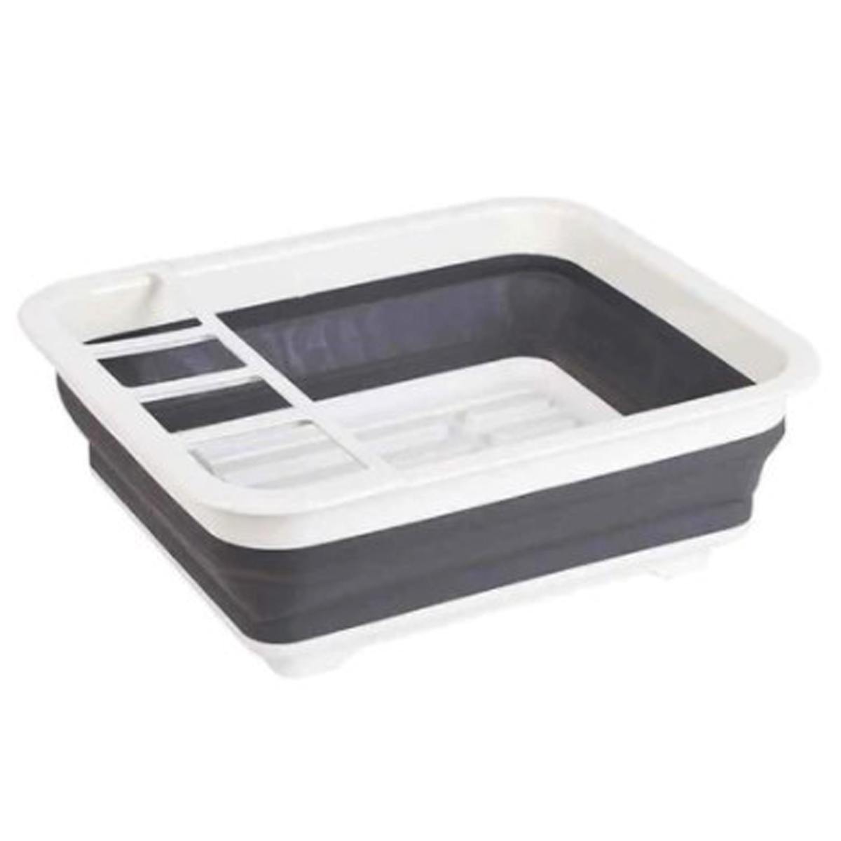 SECADOR ESCURRIDOR PLEGABLE PLATOS GRIS - 1