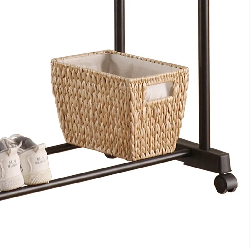 PERCHERO IMPORTCLICK HOG.48 PLATA DOBLE ORGANIZADOR COLGADOR CON RUEDAS - 6