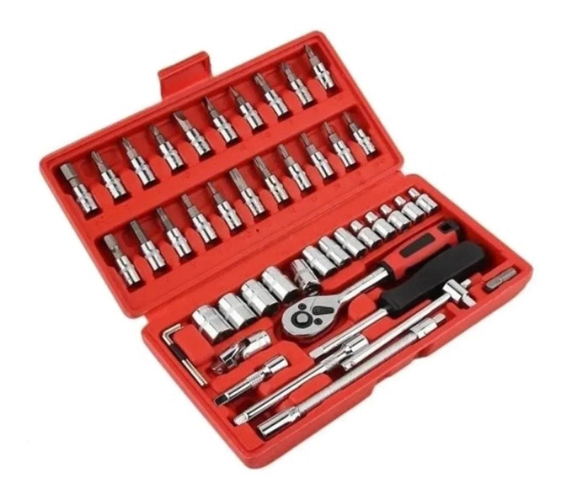 JUEGO CAJA SET DADOS HERRAMIENTAS CHICHARRA 46 PIEZAS - 2
