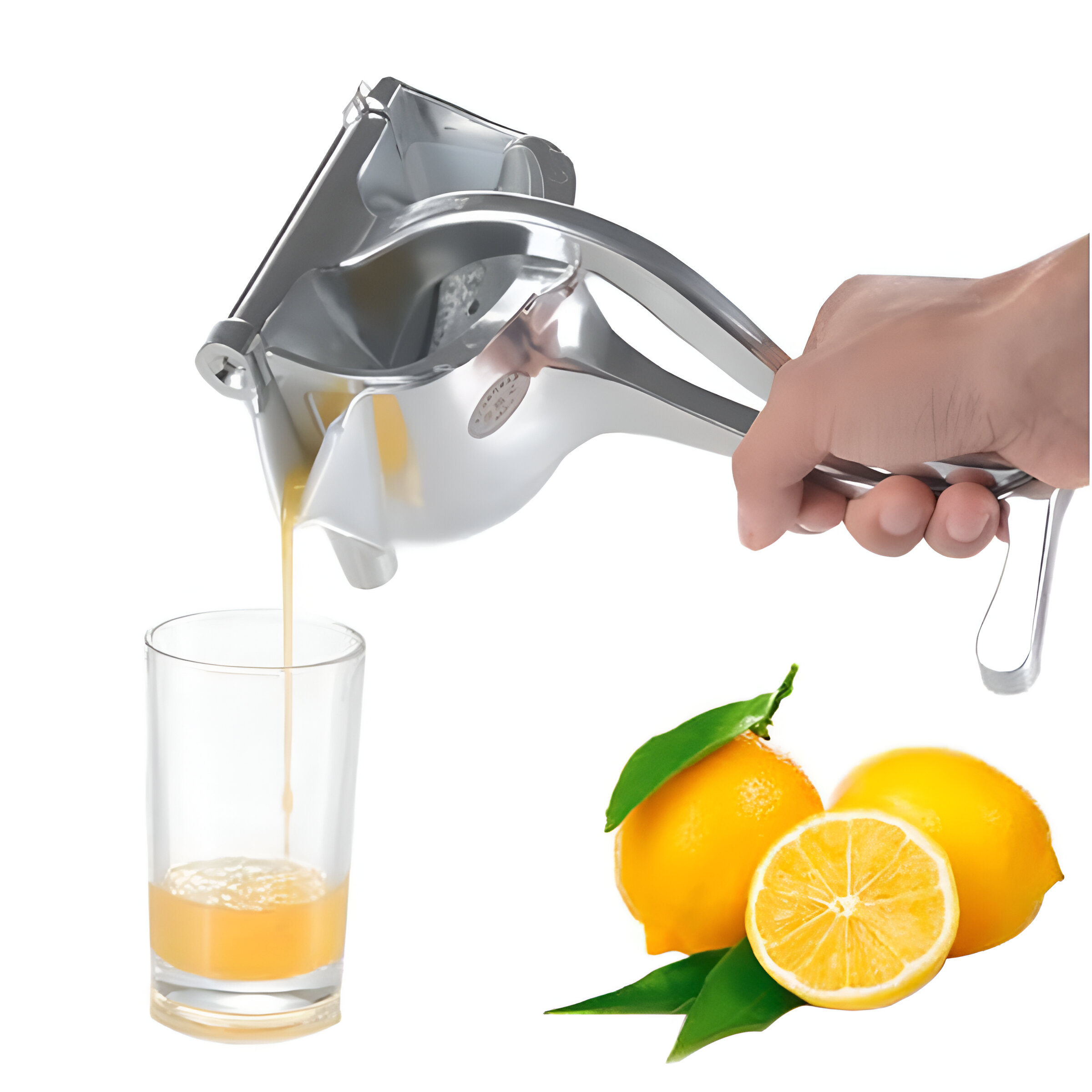 EXPRIMIDOR MANUAL METAL NARANJAS FRUTAS VERDURAS - 3