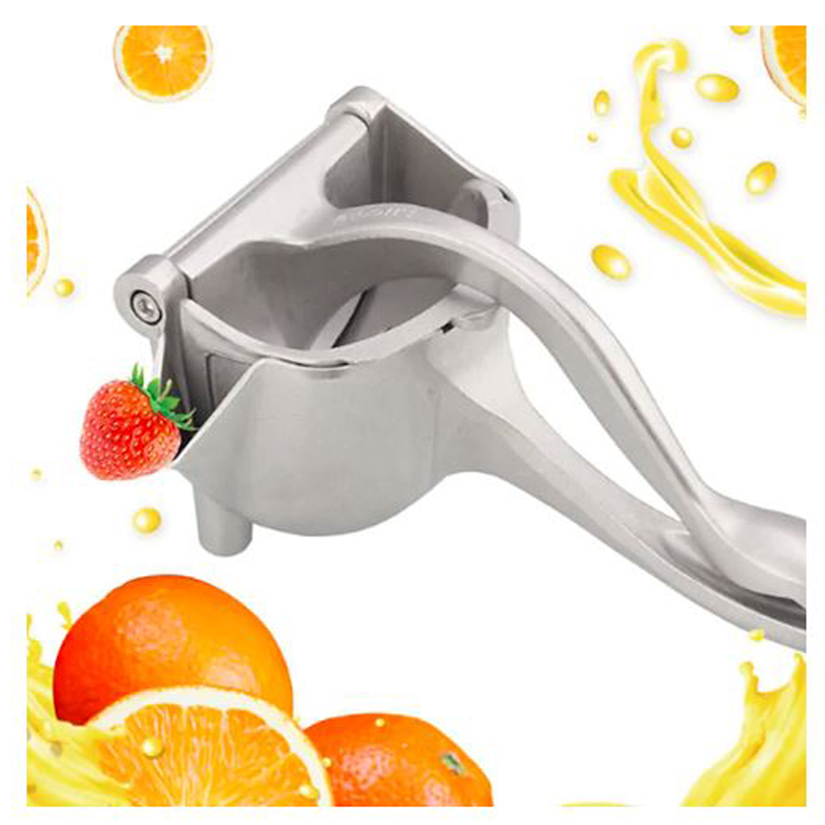 EXPRIMIDOR MANUAL METAL NARANJAS FRUTAS VERDURAS - 4