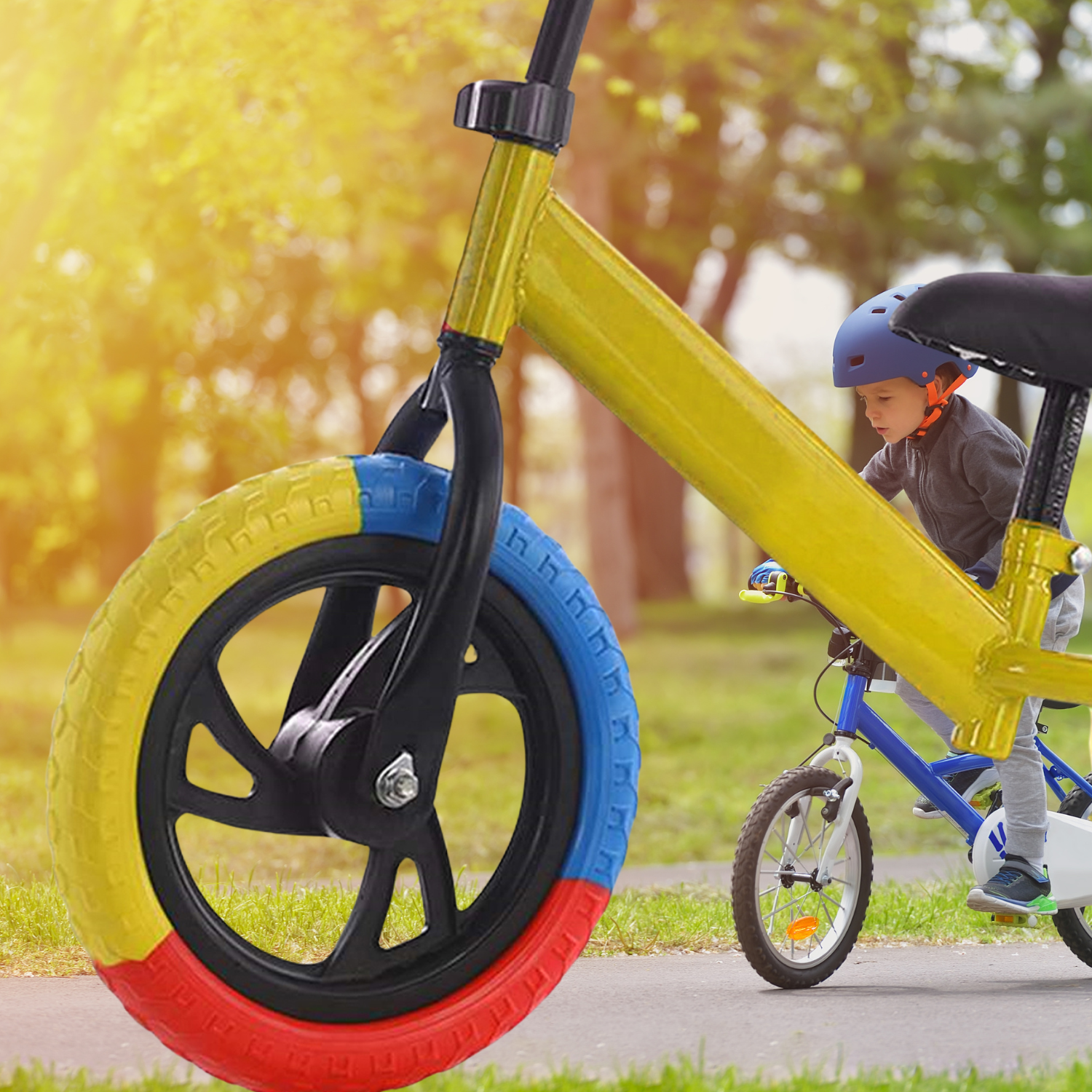 BICICLETA IMPORTCLICK INF.36 EQUILIBRIO SIN PEDALES INFANTIL APRENDIZAJE AMARILLO - 6