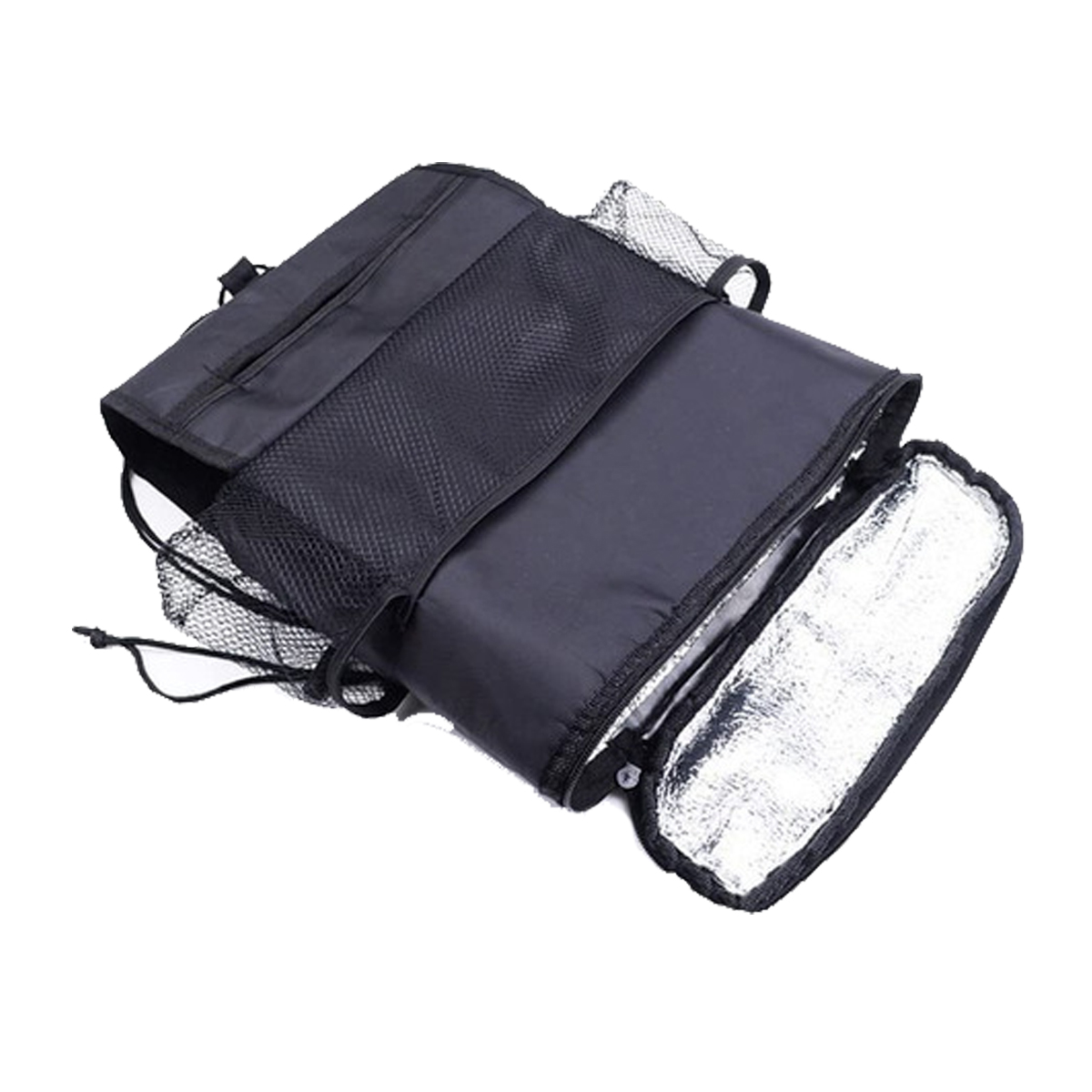 BOLSO ORGANIZADOR TÉRMICO COOLER AUTOMÓVIL NEGRO - 1