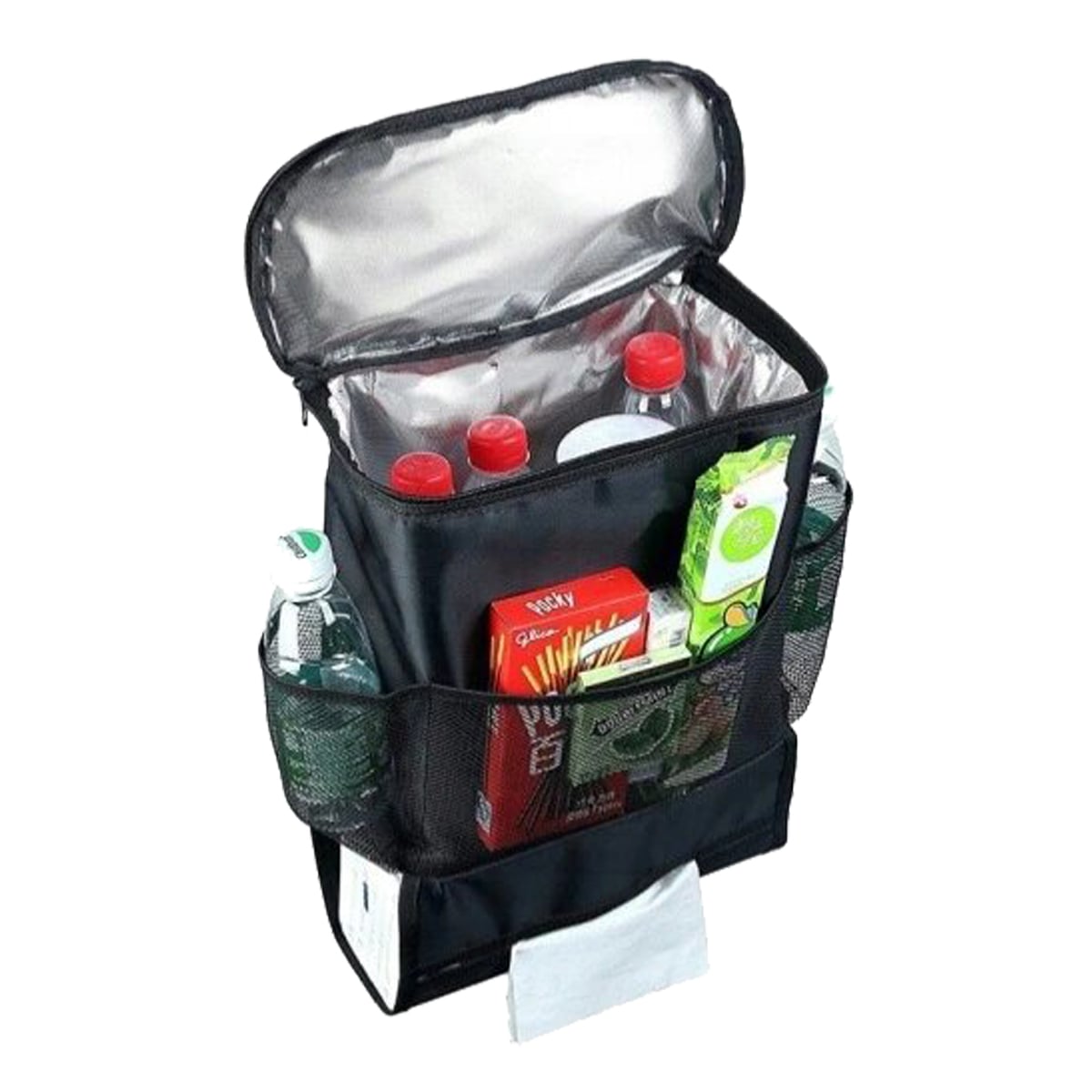 BOLSO ORGANIZADOR TÉRMICO COOLER AUTOMÓVIL NEGRO - 4