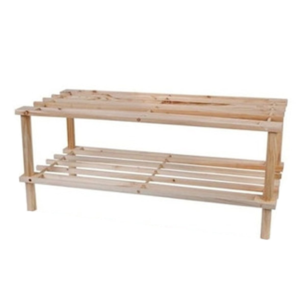 ZAPATERO IMPORTCLICK HOG.49 ORGANIZADOR 2 NIVELES 29.5X63X26 CM CAFÉ MADERA - 1
