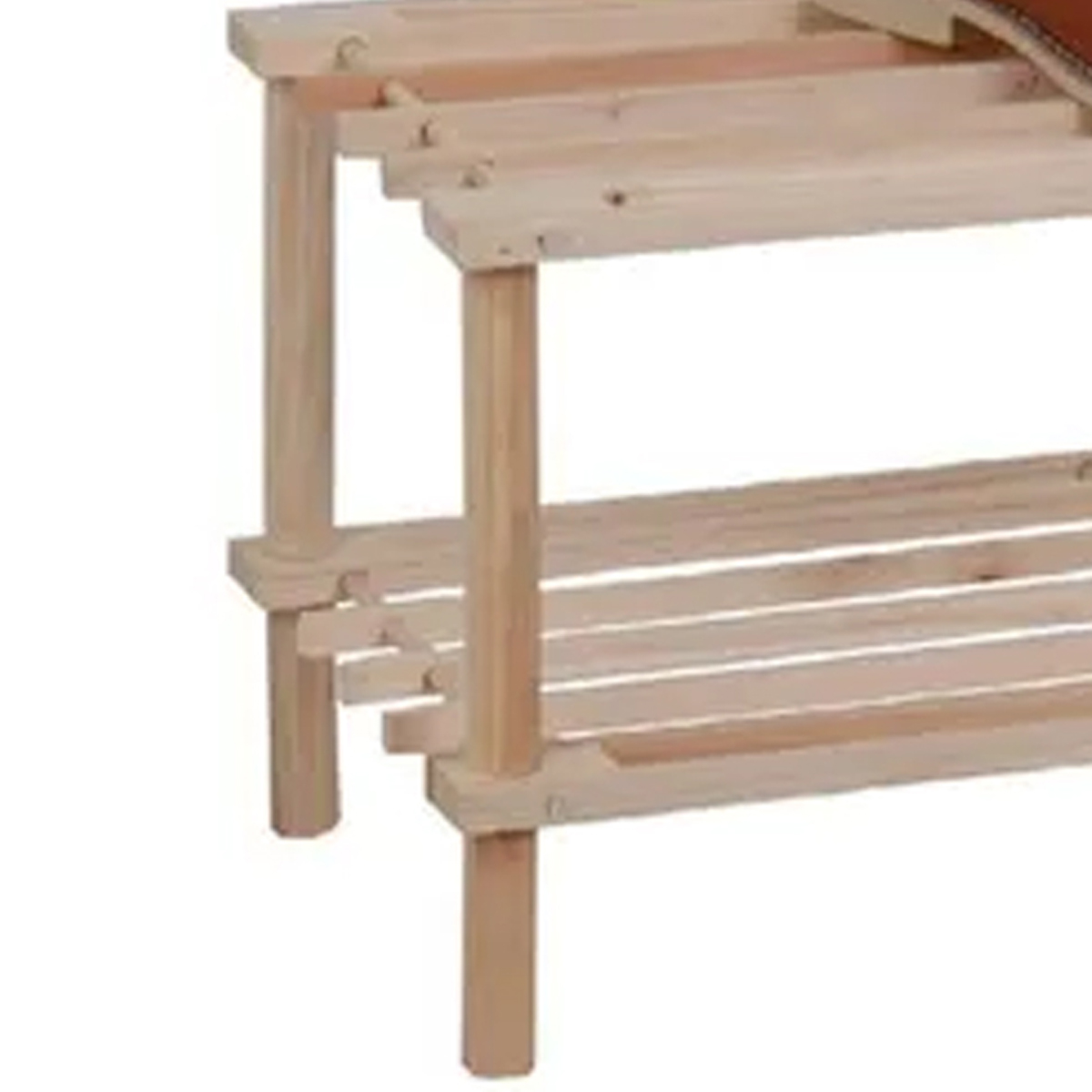 ZAPATERO IMPORTCLICK HOG.49 ORGANIZADOR 2 NIVELES 29.5X63X26 CM CAFÉ MADERA - 3