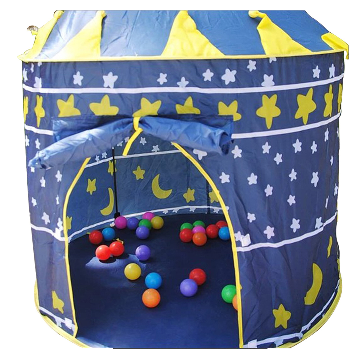 CARPA CASTILLO INFANTIL HOGAR 150X135 CM AZUL - 4