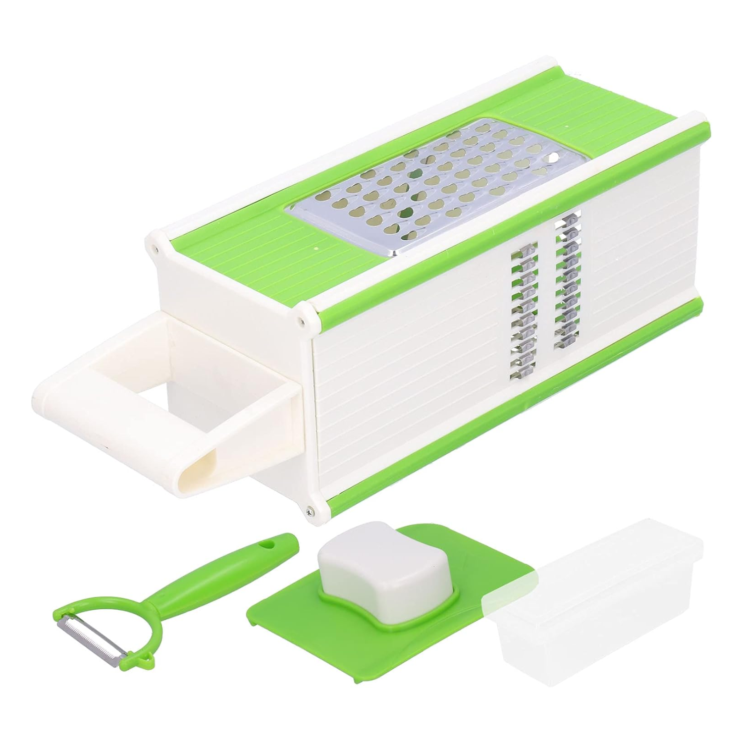 RALLADOR VERDURAS COCINA MULTIFUNCIONAL 5 EN 1 VERDE - 4