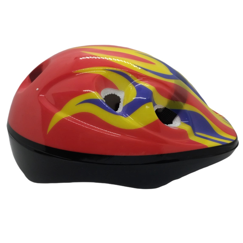 CASCO BICICLETA SEGURIDAD INFANTIL NIÑOS RODILLERAS CODERAS MUÑEQUERAS ROJO - 2