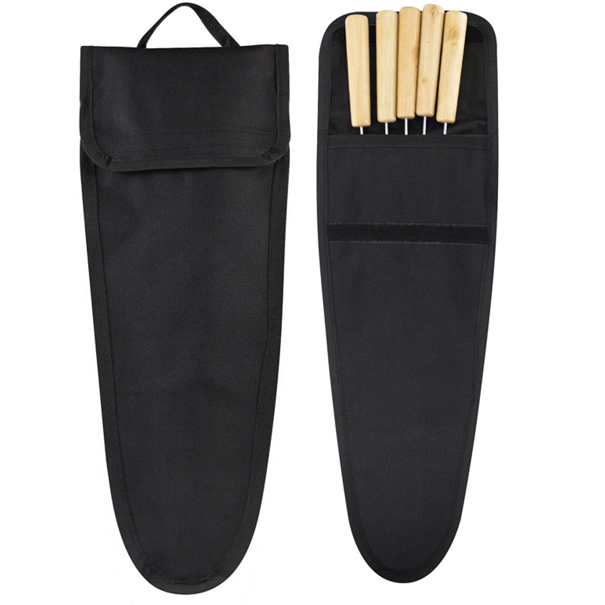 SET 5 FIERROS ANTICUCHOS ASADO MADERA - 4