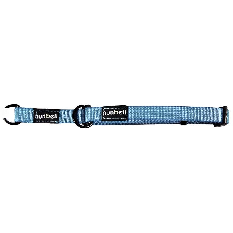 COLLAR GATO PERRO RESISTENTE AJUSTABLE CELESTE - 3