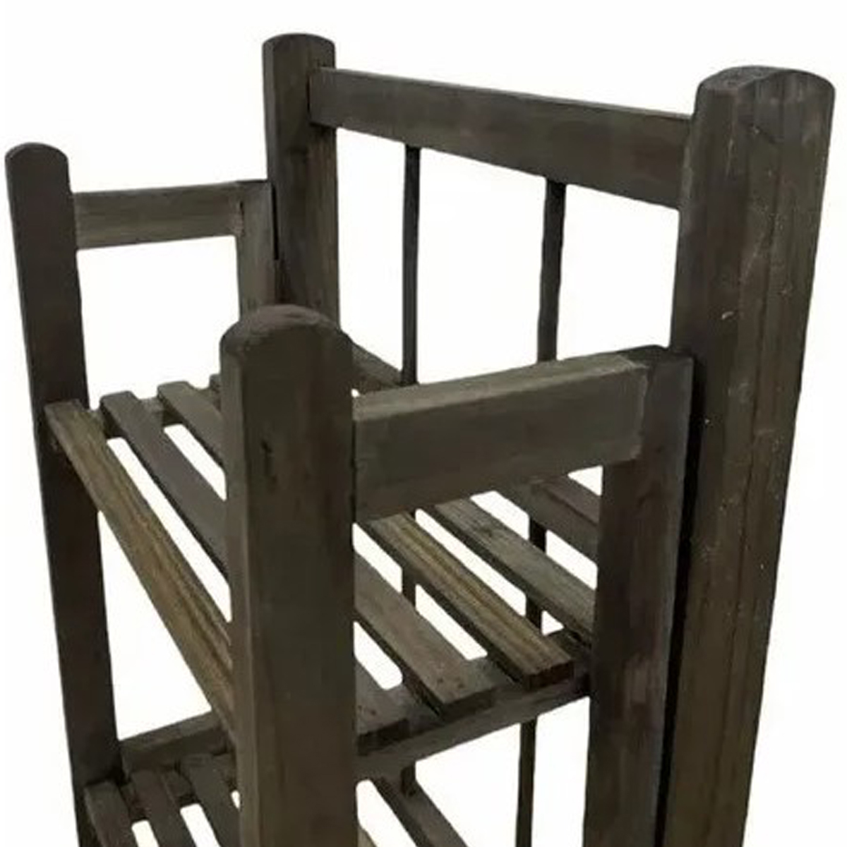 ESTANTE ORGANIZADOR MADERA LIBRERO 2 NIVELES 46X31X15 CM CAOBA - 3