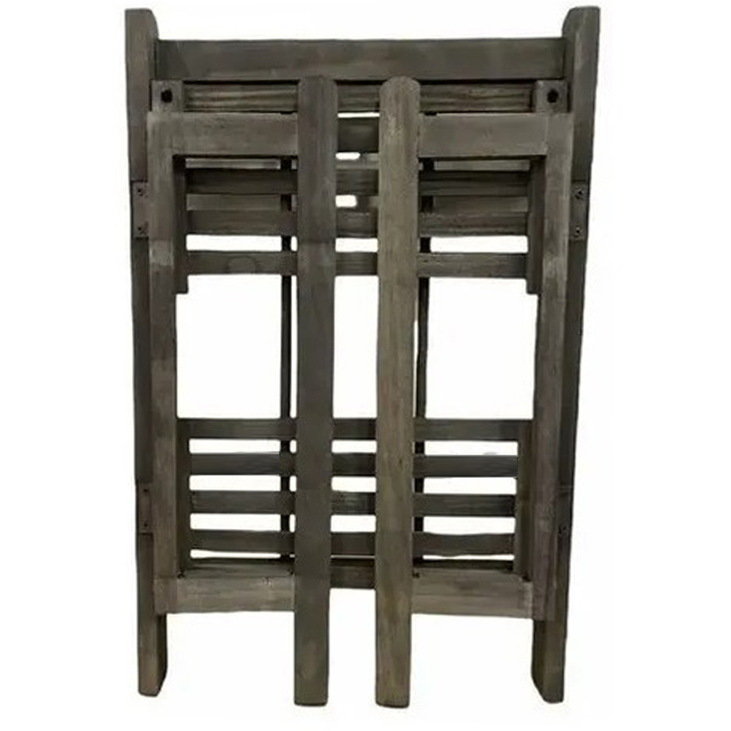 ESTANTE ORGANIZADOR MADERA LIBRERO 2 NIVELES 46X31X15 CM CAOBA - 4