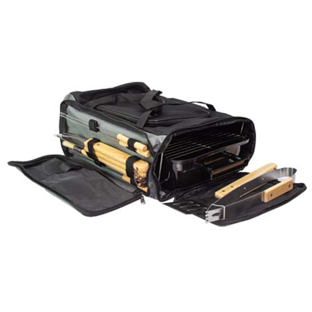 SET DELUXE BOLSO COOLER PARRILLA ASADO HERRAMIENTAS - 1