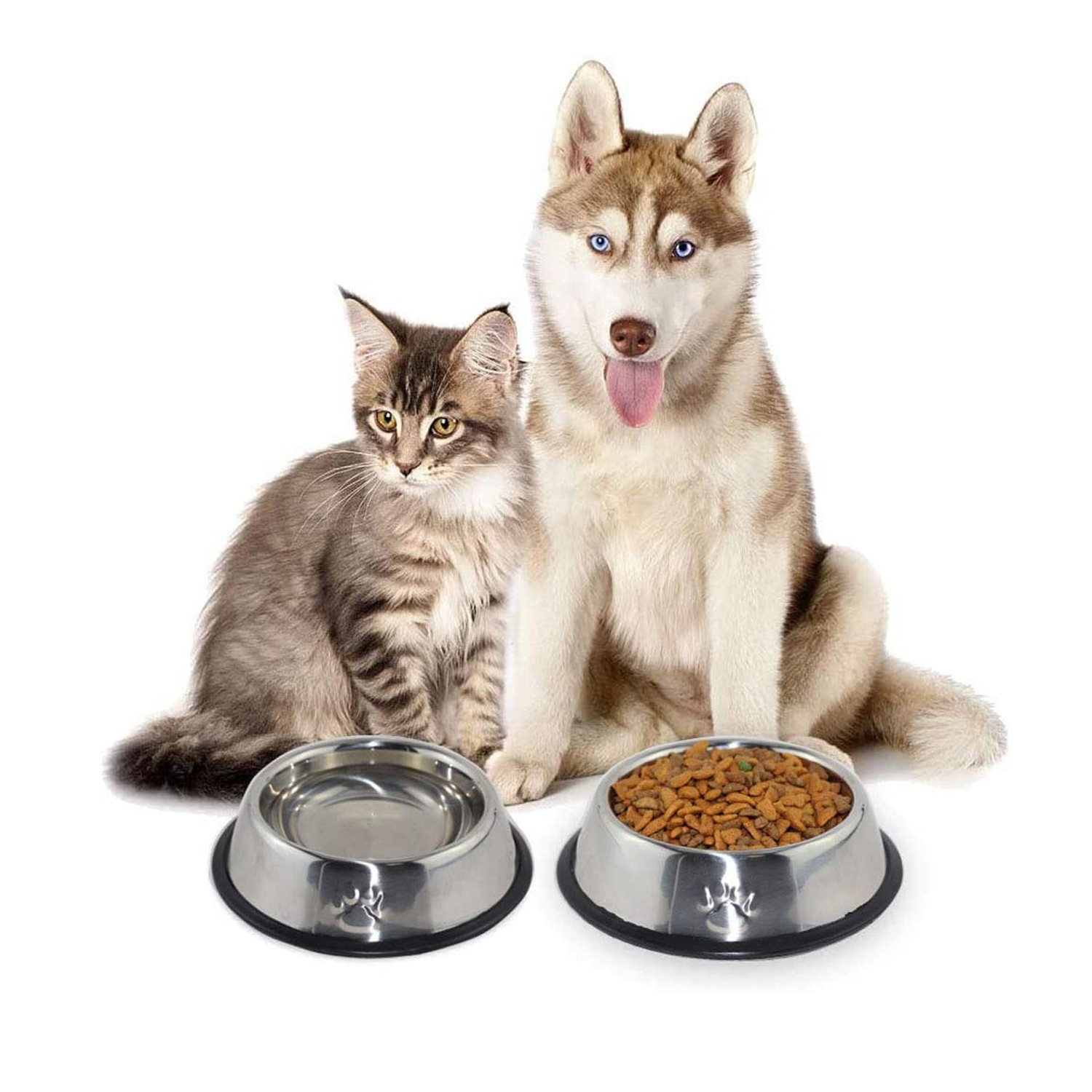 PLATO PERROS GATOS ANTIDESLIZANTE IMPORTCLICK ACERO INOXIDABLE 30 CM - 6