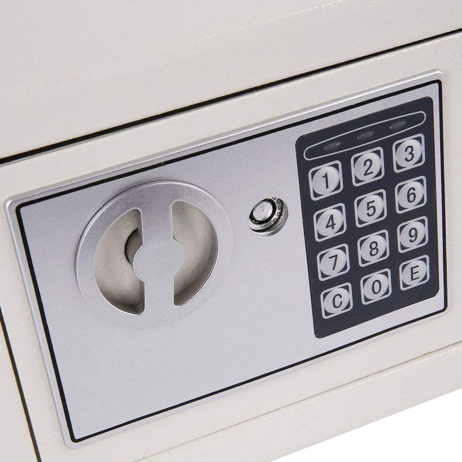 CAJA IMPORTCLICK HOG.176 FUERTE SEGURIDAD DIGITAL ACERO COLOR BLANCO - 4