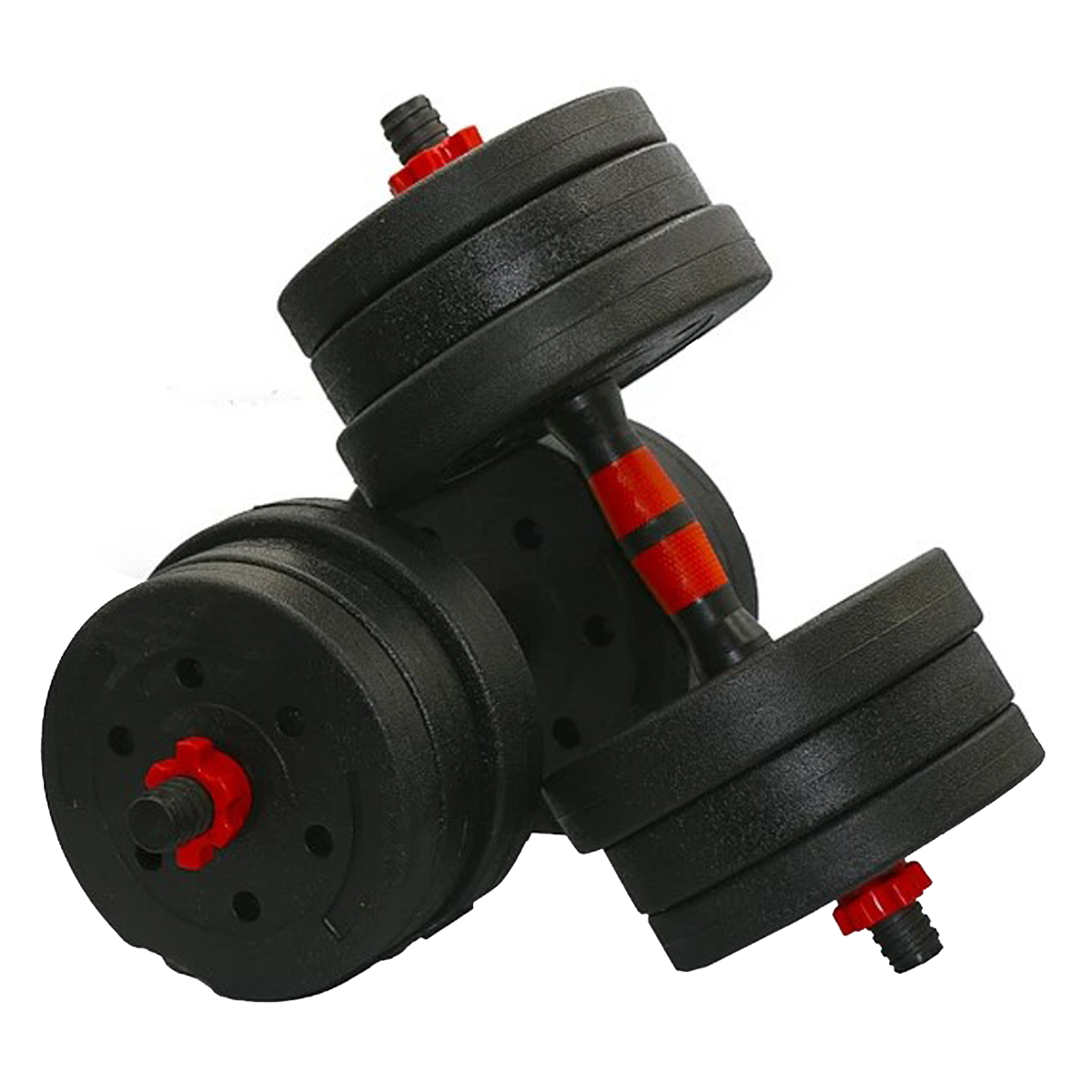 PAR DE MANCUERNAS IMPORTCLICK 20 KG GYM ENTRENAMIENTO FITNESS - 1