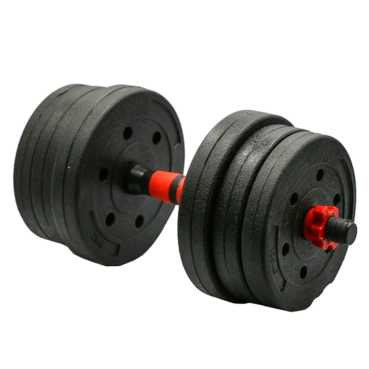 PAR DE MANCUERNAS IMPORTCLICK 20 KG GYM ENTRENAMIENTO FITNESS - 2