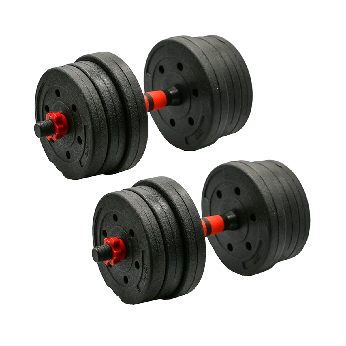 PAR DE MANCUERNAS IMPORTCLICK 20 KG GYM ENTRENAMIENTO FITNESS - 3