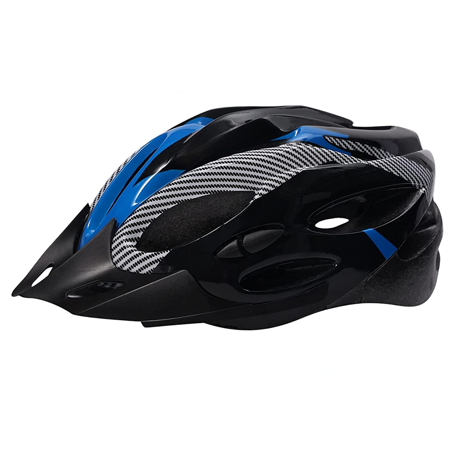 CASCO IMPORTCLICK AZUL BICICLETA PROFESIONAL FULL SEGURIDAD CON LUZ - 1