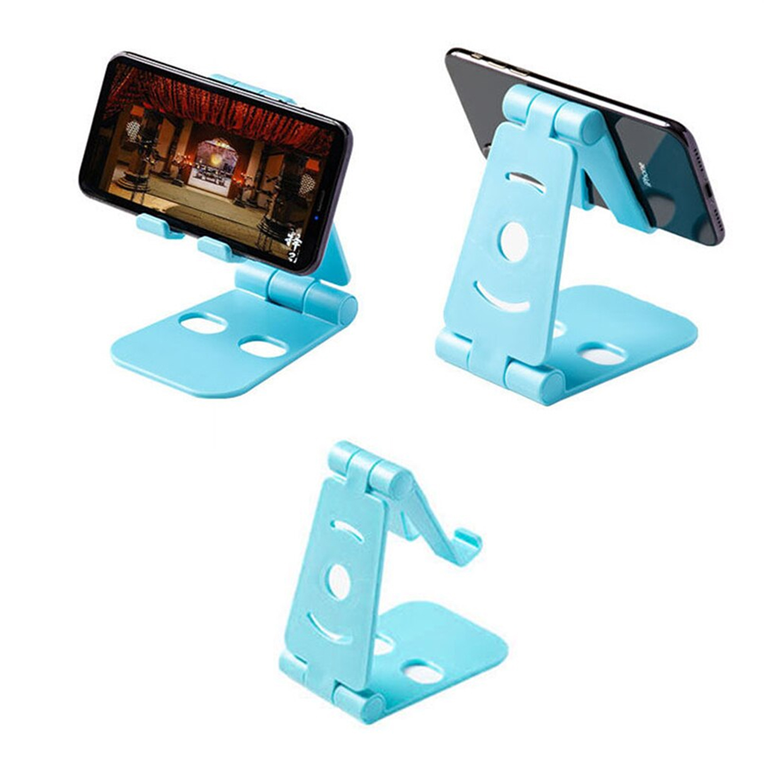 SOPORTE CELULAR IMPORTCLICK TEC.63 TABLET ESCRITORIO MESA CELESTE - 5