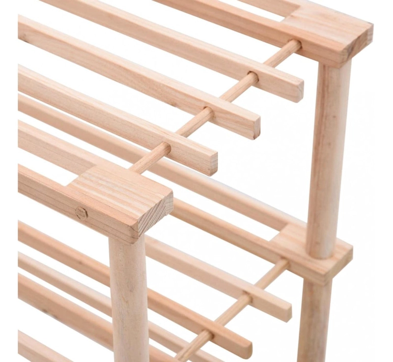 ZAPATERO IMPORTCLICK HOG.214 ORGANIZADOR 4 NIVELES 67X63X26 CM CAFÉ MADERA - 5
