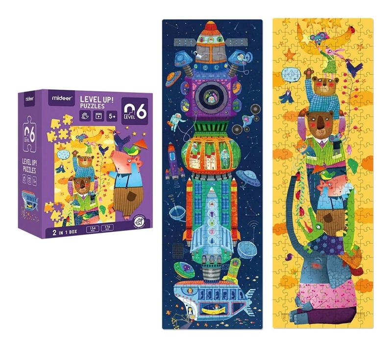 PUZZLE IMPORTCLICK INF.23 ROMPECABEZAS INFANTIL 2 EN 1 NIVEL 6 OSITOS - 2