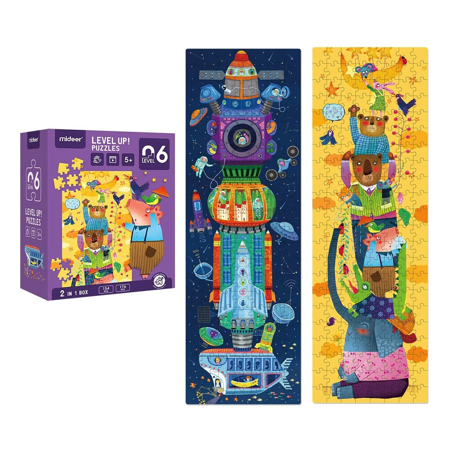 PUZZLE IMPORTCLICK INF.23 ROMPECABEZAS INFANTIL 2 EN 1 NIVEL 6 OSITOS - 2