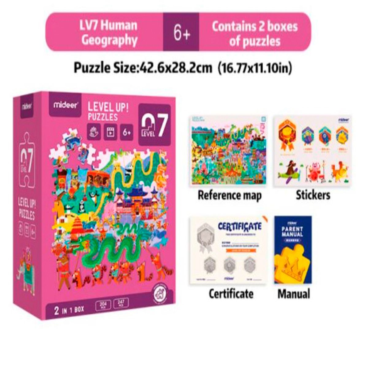 PUZZLE IMPORTCLICK INF.24 ROMPECABEZAS INFANTIL 2 EN 1 NIVEL 7 CHINA IMPERIAL - 4