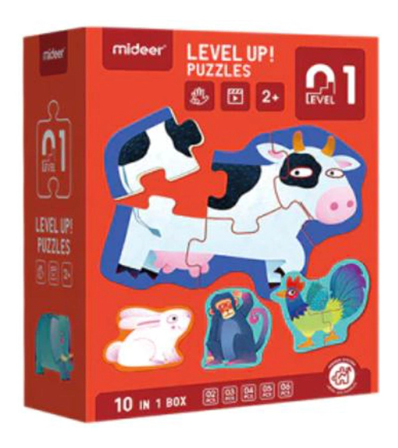PUZZLE ROMPECABEZAS IMPORTCLICK INF.20 MULTICOLOR INFANTIL 4 EN 1 NIVEL 1 ANIMAL - 2