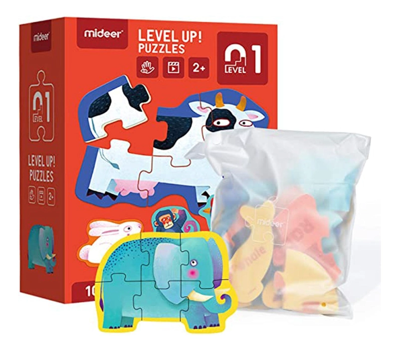 PUZZLE ROMPECABEZAS IMPORTCLICK INF.20 MULTICOLOR INFANTIL 4 EN 1 NIVEL 1 ANIMAL - 4